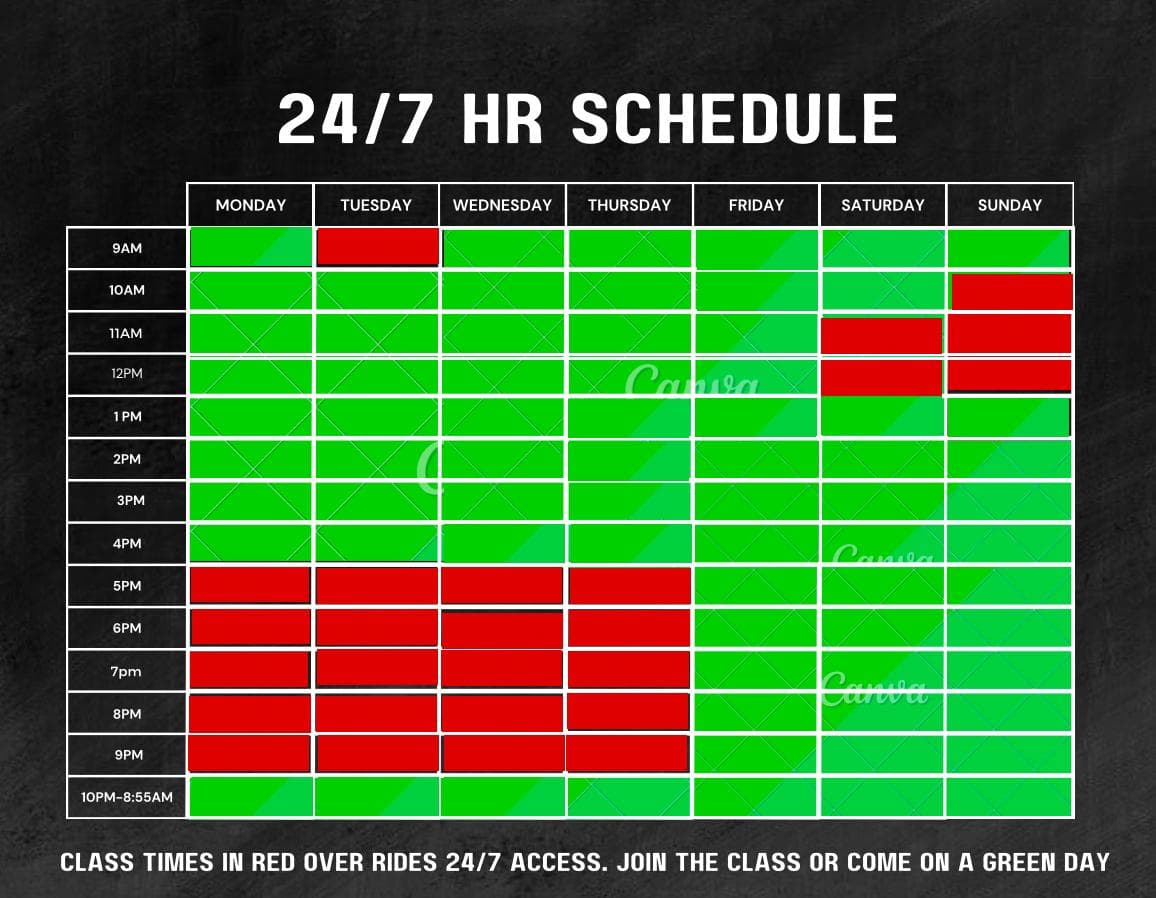 24/7 schedule